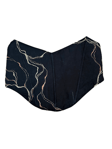 The "Geet" Corset | Handcrafted Contemporary Women's Corset Top – Womens Top on Brown Living™. SKU: CO25. Img 3.