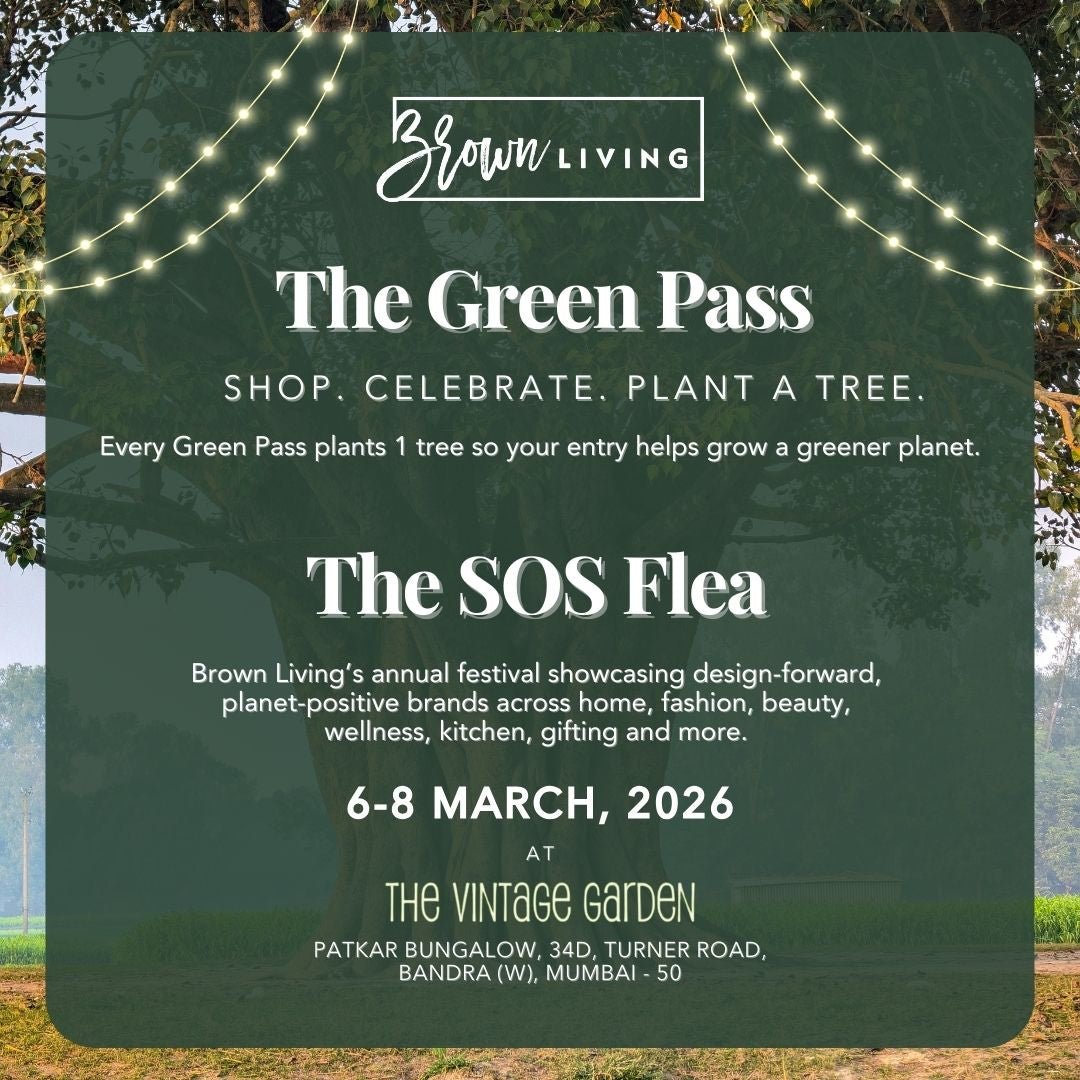 The Green Pass (1 Pass = 1 Tree Planted) | The SOS Flea 2026 – Event Tickets on Brown Living™. SKU: SOSFlea-GreenPASS. Img 1.