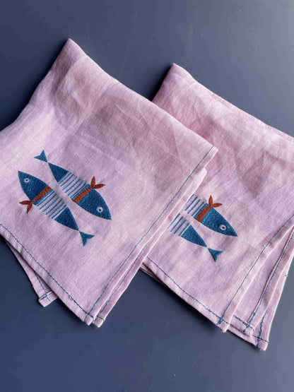 The Greet Sheet - Table Napkin – Table Decor by Rasa Home available on Brown Living™. Captain Fin - Table Napkin . SKU: TNF2. Img 4.
