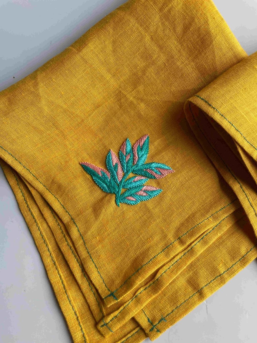 The Greet Sheet - Table Napkin – Table Decor by Rasa Home available on Brown Living™. Wild Fern - Table Nakin . SKU: TNL4. Img 5.