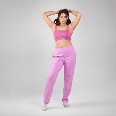 The Home Haven Organic Cotton Co-Ord Set – Womens Co-Ord Sets on Brown Living™. SKU: 012CSPink-BlushPinkS. Img 1.