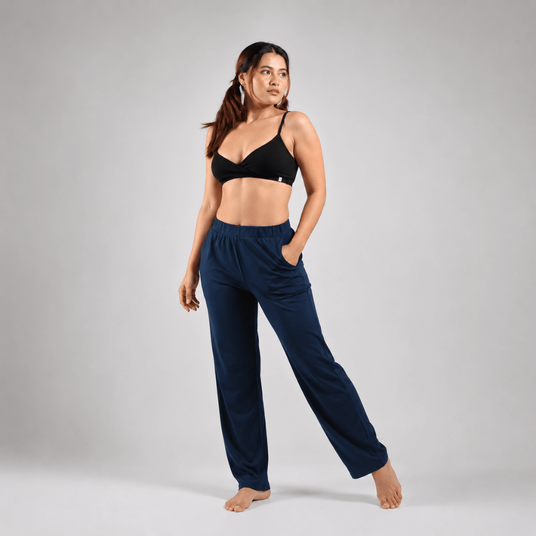 The Midnight Muse Organic Cotton Co-Ord Set – Womens Co-Ord Sets on Brown Living™. SKU: 014CSBlack-NavyS. Img 2.