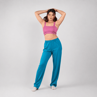 The Ocean Breeze Muse Organic Cotton Co-Ord Set – Womens Co-Ord Sets on Brown Living™. SKU: 013CSPink-TealS. Img 2.
