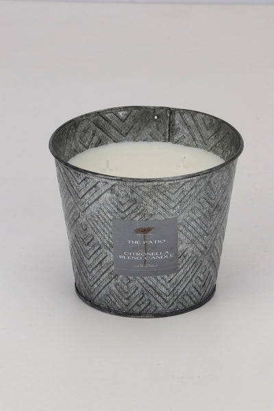 The Patio - Citronella Oil Bucket Candle – Candles & Fragrances on Brown Living™. SKU: SN1193. Img 2.