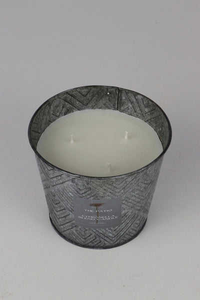 The Patio - Citronella Oil Bucket Candle – Candles & Fragrances on Brown Living™. SKU: SN1193. Img 4.