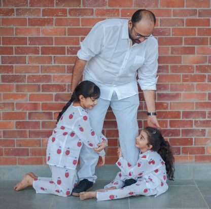 The Penguin Dad - Unisex Kids Cotton Nightwear | Verified Sustainable by Brown Living™