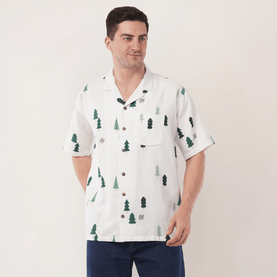 The Pine Trail | Hemp Cotton Sustainable Shirt | Men – Men Shirt on Brown Living™. SKU: ThePineTrail-S. Img 5.