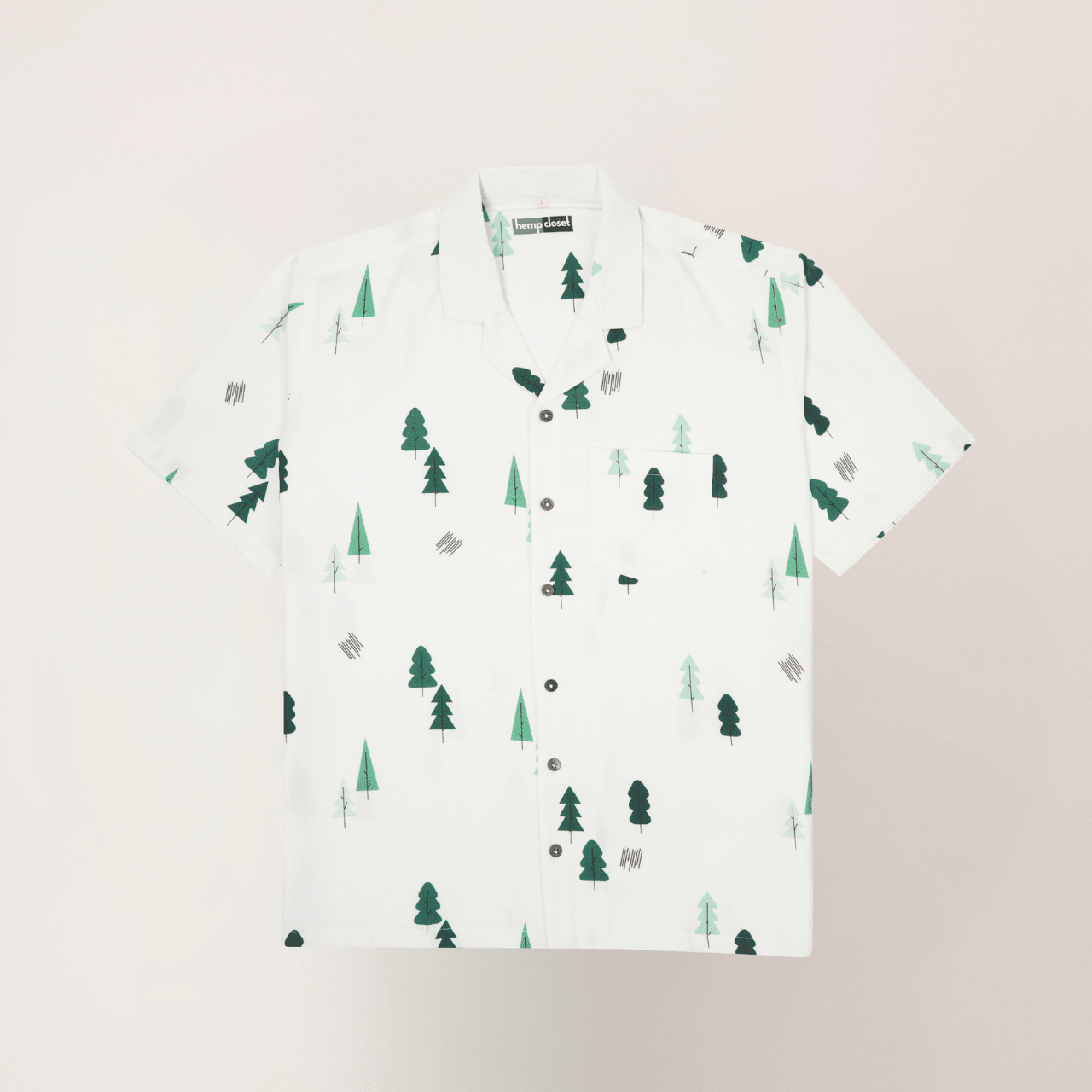 The Pine Trail | Hemp Cotton Sustainable Shirt | Men – Men Shirt on Brown Living™. SKU: ThePineTrail-S. Img 3.
