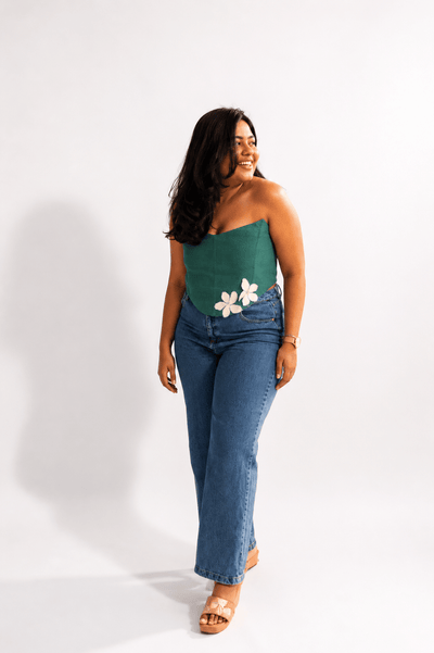 The "POO" Fashion Corset | Trendy Structured Top For Women – Womens Top on Brown Living™. SKU: CO11. Img 14.