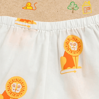 The Regal Lion Unisex Kids Cotton Nightwear Set – Kids Pajamas on Brown Living™. SKU: MITHNW-094-1. Img 11.