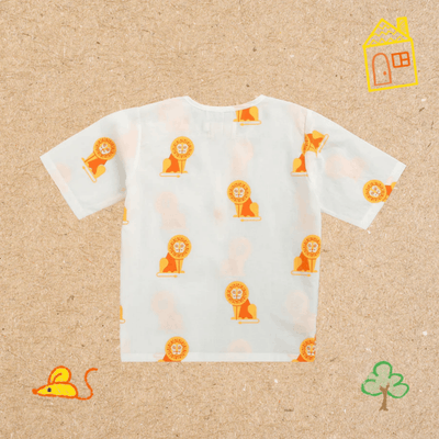 The Regal Lion Unisex Kids Cotton Nightwear Set – Kids Pajamas on Brown Living™. SKU: MITHNW-094-1. Img 7.