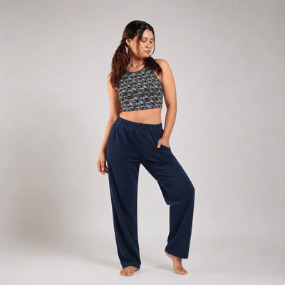 The Sunset Drift Organic Cotton Co-Ord Set for Women – Womens Co-Ord Sets on Brown Living™. SKU: 003CSGrey-Navy-S. Img 6.