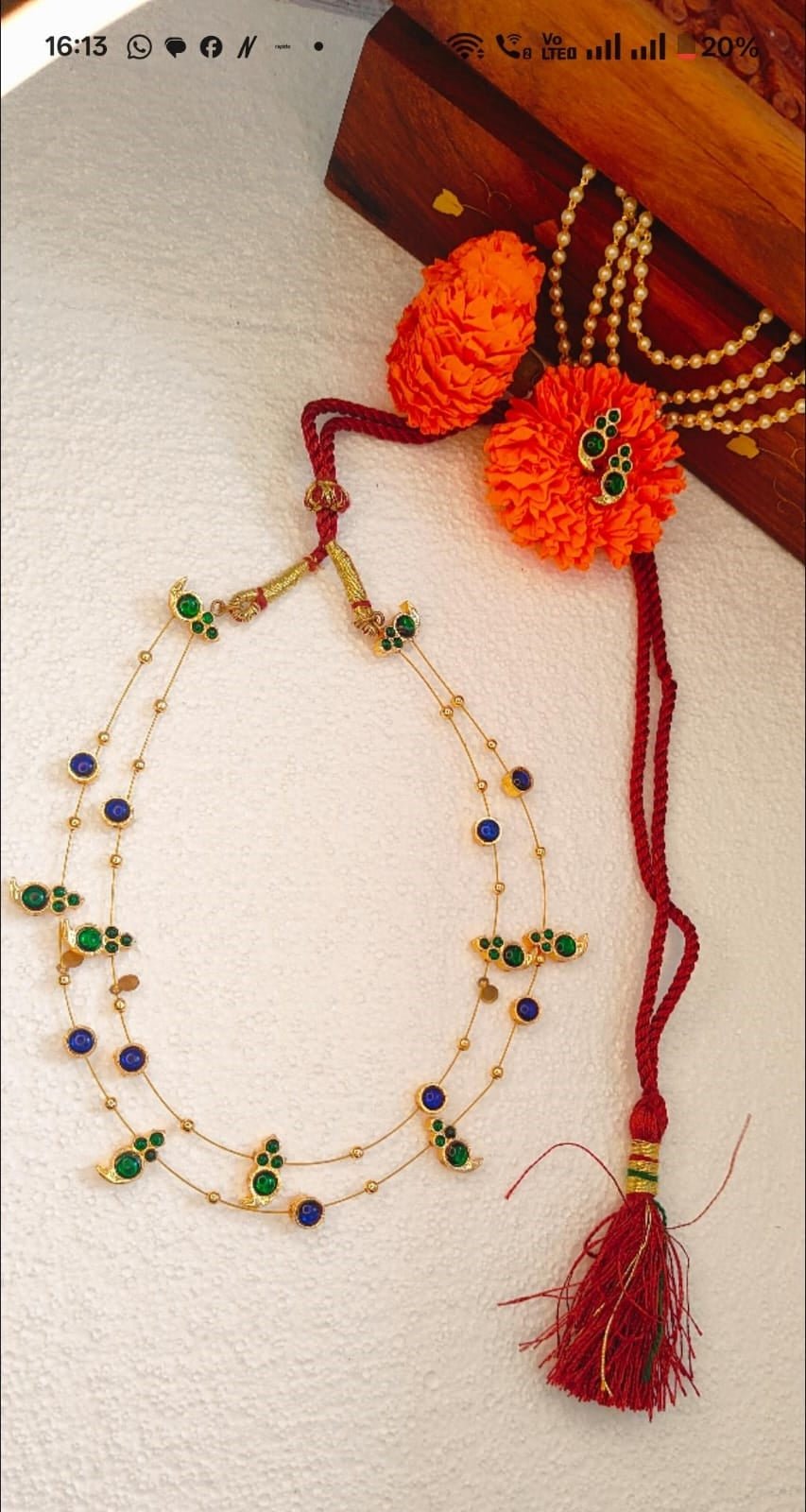 The Sutra Heritage Layered Necklace | Handcrafted Temple-Inspired – Womens Necklaces on Brown Living™. SKU: SAR1016. Img 1.
