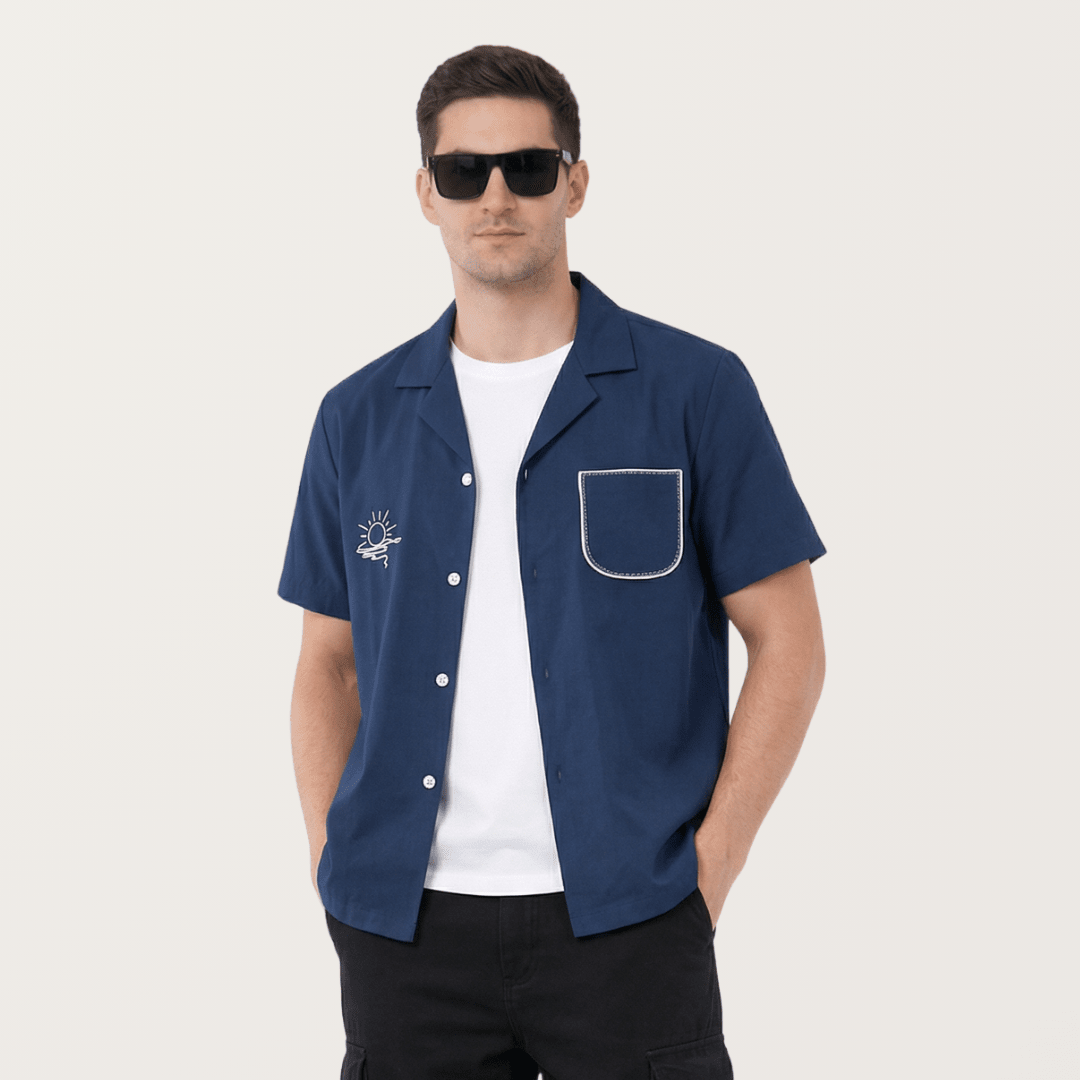 The Weekender | Hemp Cotton Sustainable Shirt | Men – Men Shirt on Brown Living™. SKU: TheWeekender-S. Img 5.