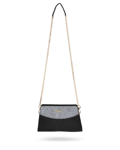 The Zen Clasp Crossbody Sling Bag | Vegan Banana Fiber Sling – Womens Handbag on Brown Living™. SKU: RC-BAG-BANARIC-07A. Img 7.