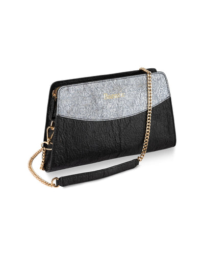 The Zen Clasp Crossbody Sling Bag | Vegan Banana Fiber Sling – Womens Handbag on Brown Living™. SKU: RC-BAG-BANARIC-07A. Img 5.