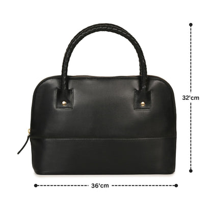 Theia (Black) | Women's Bag Made with Cactus Leather – Womens Handbag on Brown Living™. SKU: SGH 2008. Img 8.