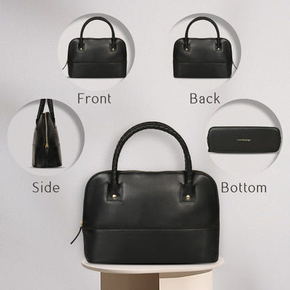 Theia (Black) | Women's Bag Made with Cactus Leather – Womens Handbag on Brown Living™. SKU: SGH 2008. Img 10.