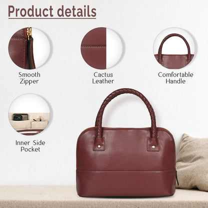 Theia (Red) | Women's Bag Made with Cactus Leather – Womens Handbag on Brown Living™. SKU: SGH 2007. Img 8.