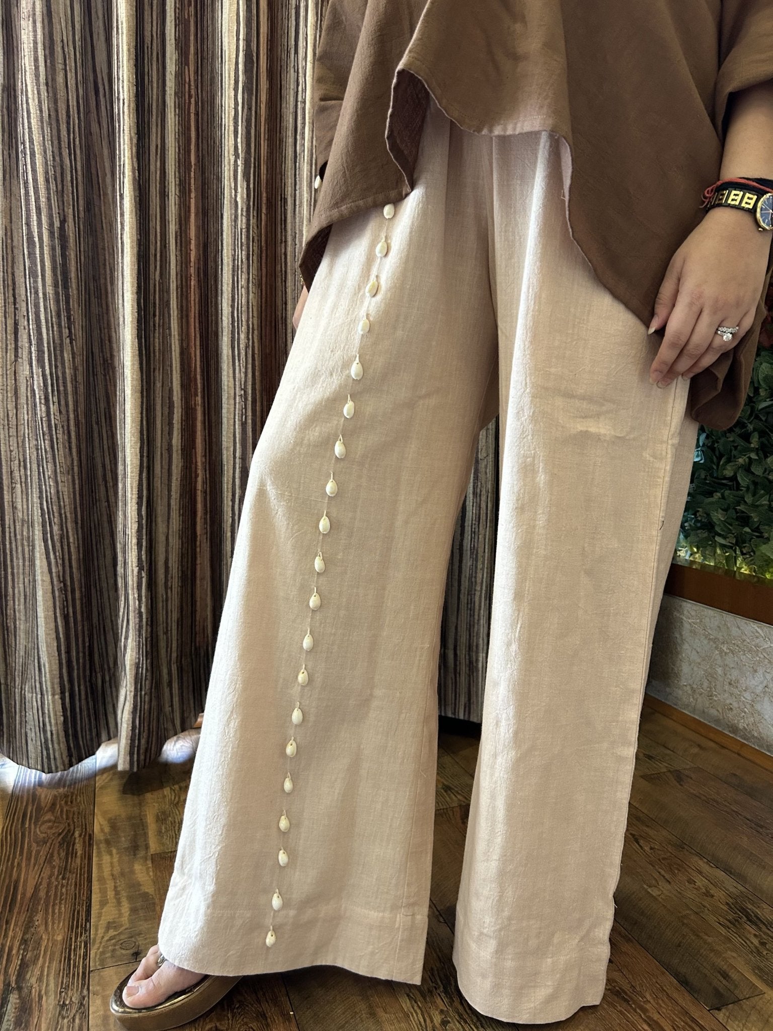 Thistle Kaftan Co - ord Set | Handloom Cotton Sustainable Outfit – Womens Co - Ord Sets on Brown Living™. SKU: TCC-LDV-82-XS. Img 4.