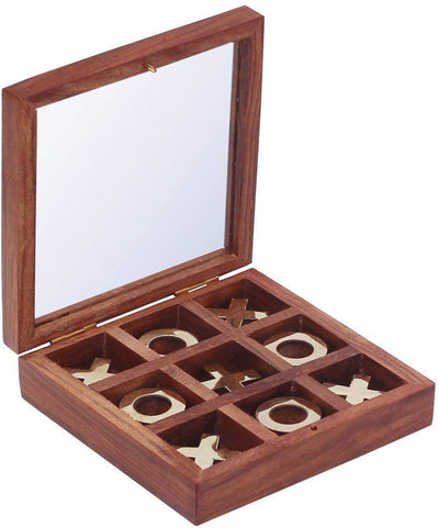 Tick Tack Toe - Wooden Family Board Game – Learning & Educational Toys on Brown Living™. SKU: BLSC1005396. Img 6.