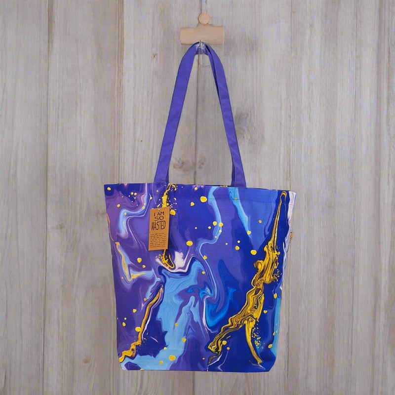 Tie and Dye - Purple Recycled Polycotton Tote Bag | Verified Sustainable Tote Bag on Brown Living™