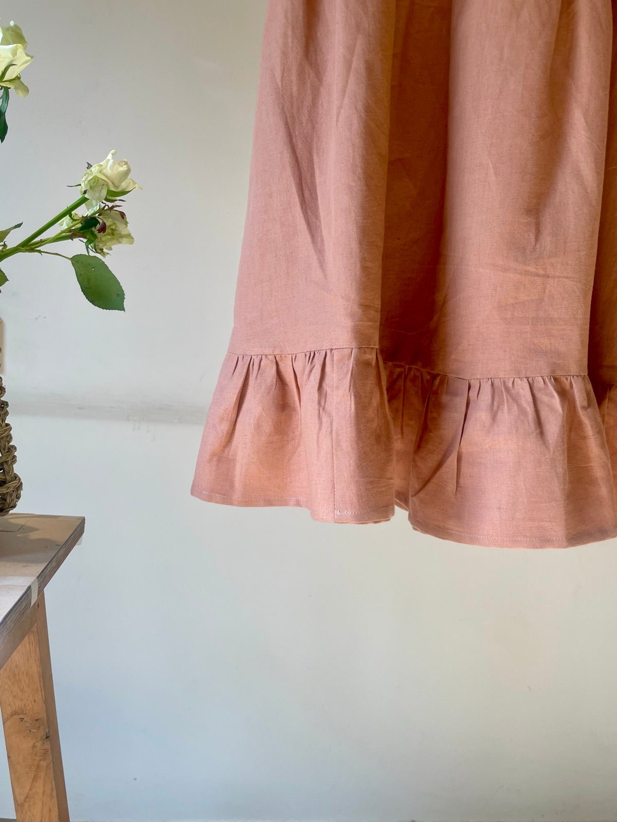 Tiered Mini hemp Cotton Dress | Verified Sustainable by Brown Living™