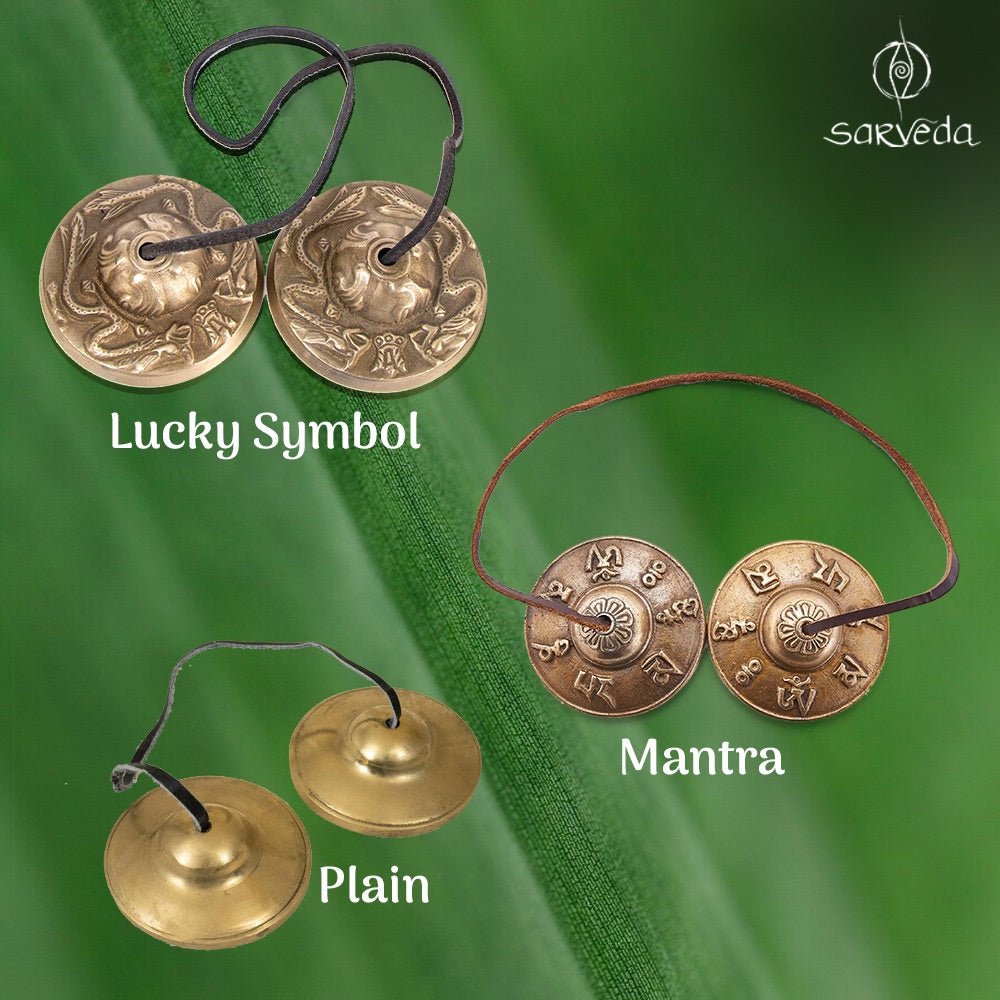 Tingsha Bells - Mantra - 2 inches | Verified Sustainable by Brown Living™