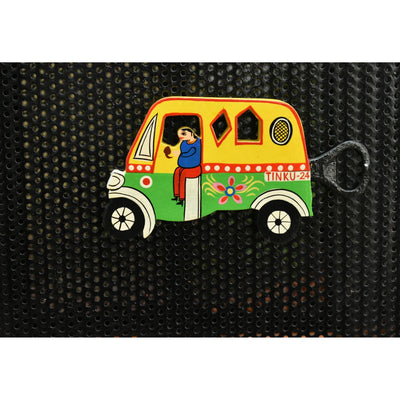 Tinku Auto Bottle Opener with Fridge Magnet | Wooden Opener – Kitchen Tools on Brown Living™. SKU: CD-HOM-BO-AUT. Img 5.