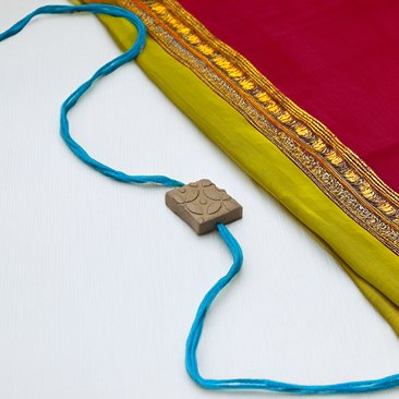 Tiny Treasures Square Shape Eco - Friendly Rakhi with Free Roli & Seeds! | Verified Sustainable by Brown Living™