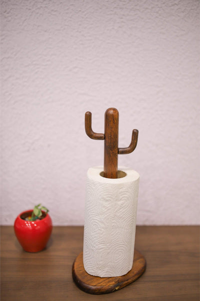 Tissue Roll Holder | Wooden Tissue Paper Stand – Home Decor on Brown Living™. SKU: CTR. Img 13.