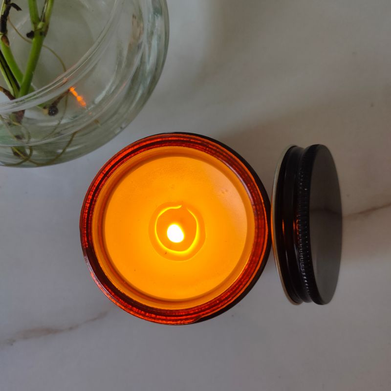 Tobacco Vanilla Scented Soy Wax Candle – Handcrafted & Long - Lasting – Candles & Fragrances on Brown Living™. SKU: BGSC000011. Img 4.