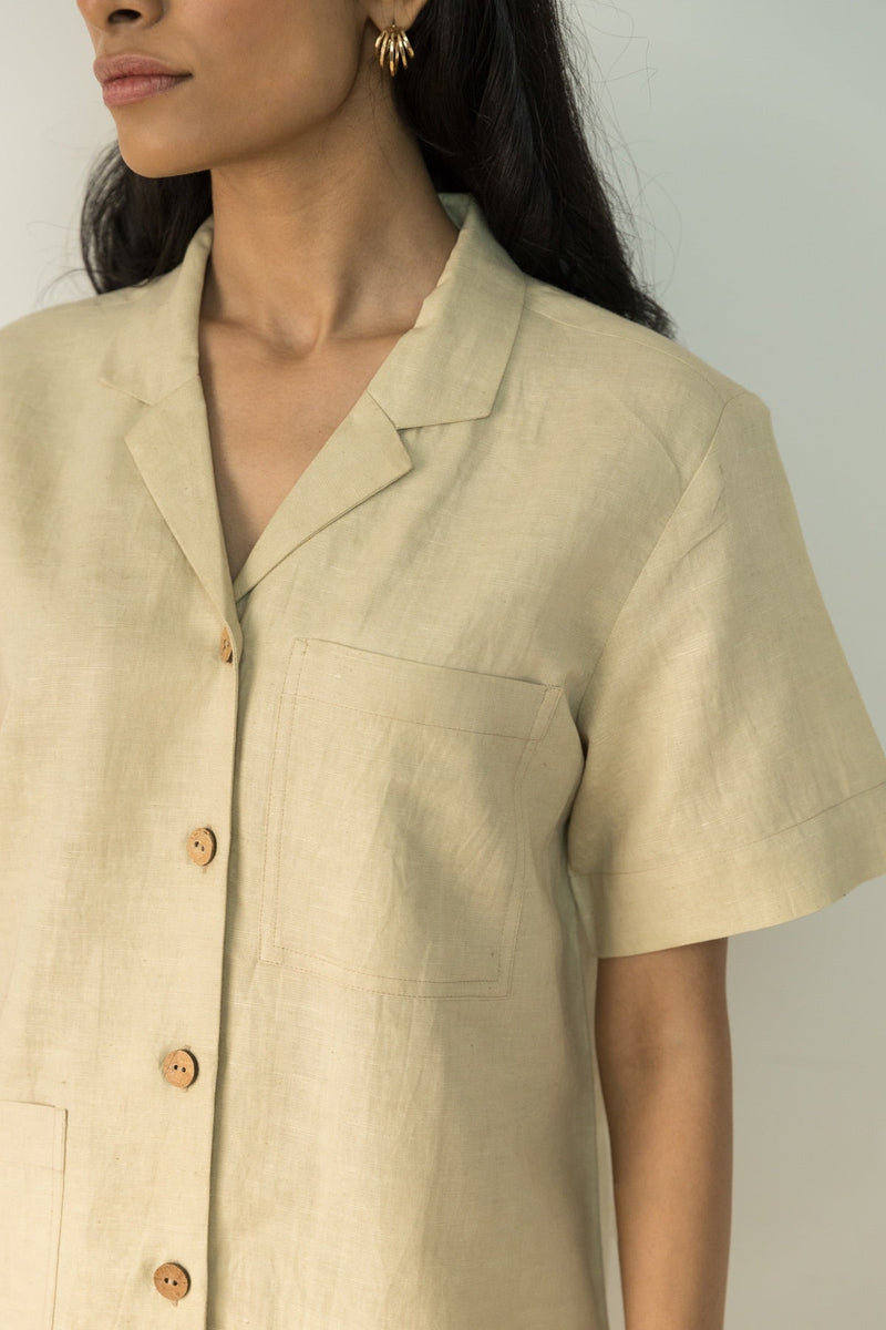 Tomboy Hemp Cotton Shirt | Verified Sustainable Womens Shirt on Brown Living™