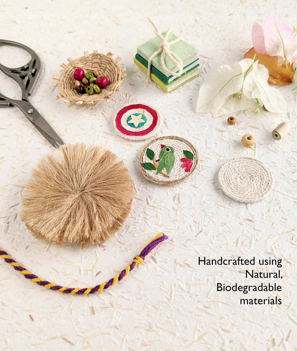 Tota Rakhi | Handmade Parrot-Themed Designer Rakhi for Raksha Bandhan – Rakhi on Brown Living™. SKU: GUL-1. Img 3.