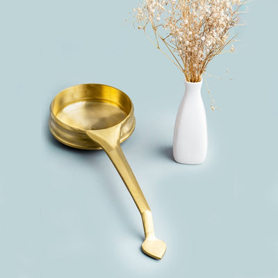 Traditional Bronze/ Kansa Handmade Val Uruli - Big – Cookware on Brown Living™. SKU: val - uruli - big - 800g - packof1. Img 2.