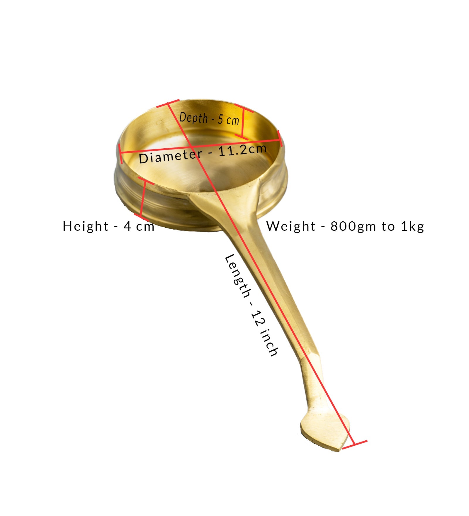 Traditional Bronze/ Kansa Handmade Val Uruli - Big – Cookware on Brown Living™. SKU: val-uruli-big-800g-packof1. Img 3.