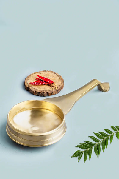 Traditional Bronze/ Kansa Handmade Val Uruli - Small – Cookware by 80s Cookware available on Brown Living™. . SKU: val - uruli - small - 800g - packof1. Img 2.