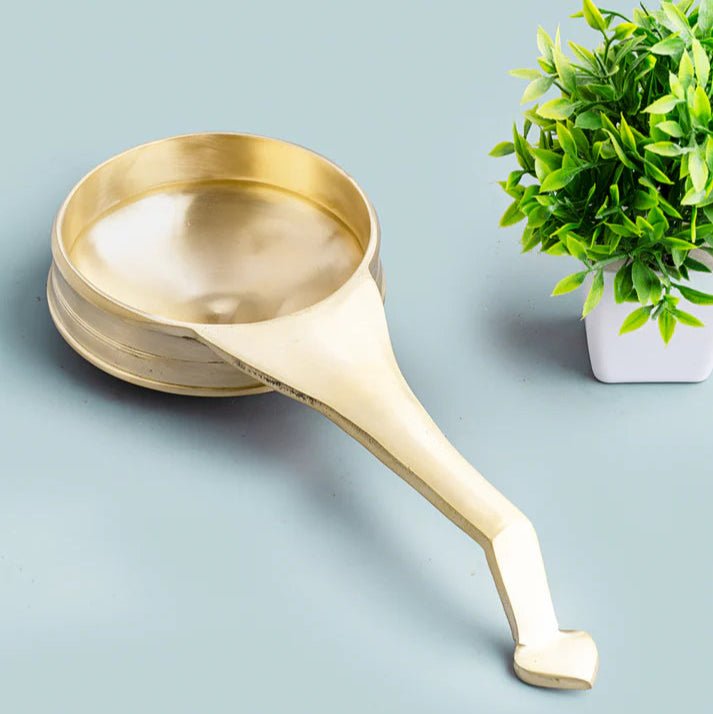Traditional Bronze/ Kansa Handmade Val Uruli - Small – Cookware by 80s Cookware available on Brown Living™. . SKU: val - uruli - small - 800g - packof1. Img 1.