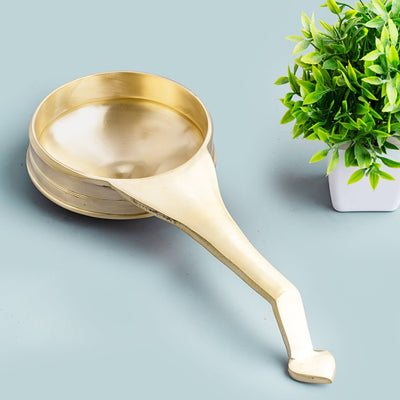 Traditional Bronze/ Kansa Handmade Val Uruli - Small – Cookware on Brown Living™. SKU: val - uruli - small - 800g - packof1. Img 4.