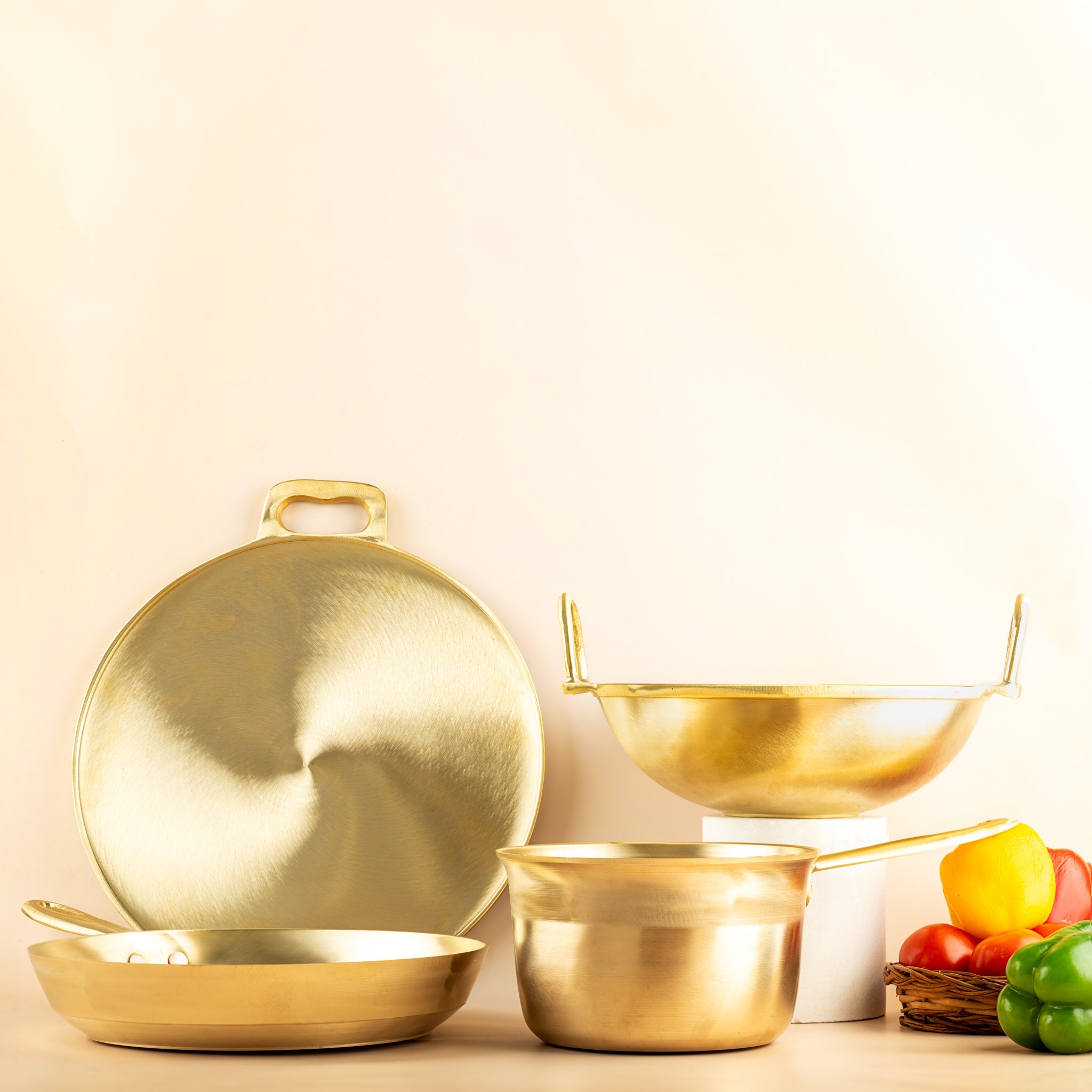 Traditional Family Bronze/Kansa Combo Deal for Daily & Festive Use – Cookware on Brown Living™. SKU: B44. Img 2.