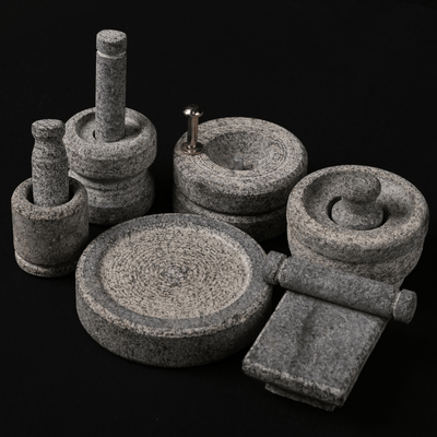 Traditional Handmade Vastu Pooja Set with Free Manjal Stone – Kitchen Tools on Brown Living™. SKU: Miniature - Toy - 900g - packof6. Img 2.