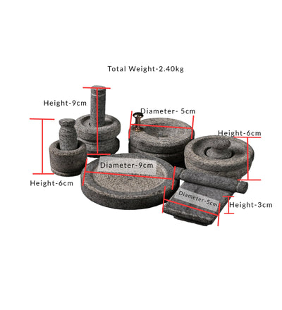 Traditional Handmade Vastu Pooja Set with Free Manjal Stone – Home Decor on Brown Living™. SKU: Miniature-Toy-900g-packof6. Img 3.