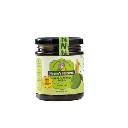 Traditional Mango Pickle | Spicy & Tangy Indian Style Condiment – Pickles & Chutney on Brown Living™. SKU: NN_02. Img 2.