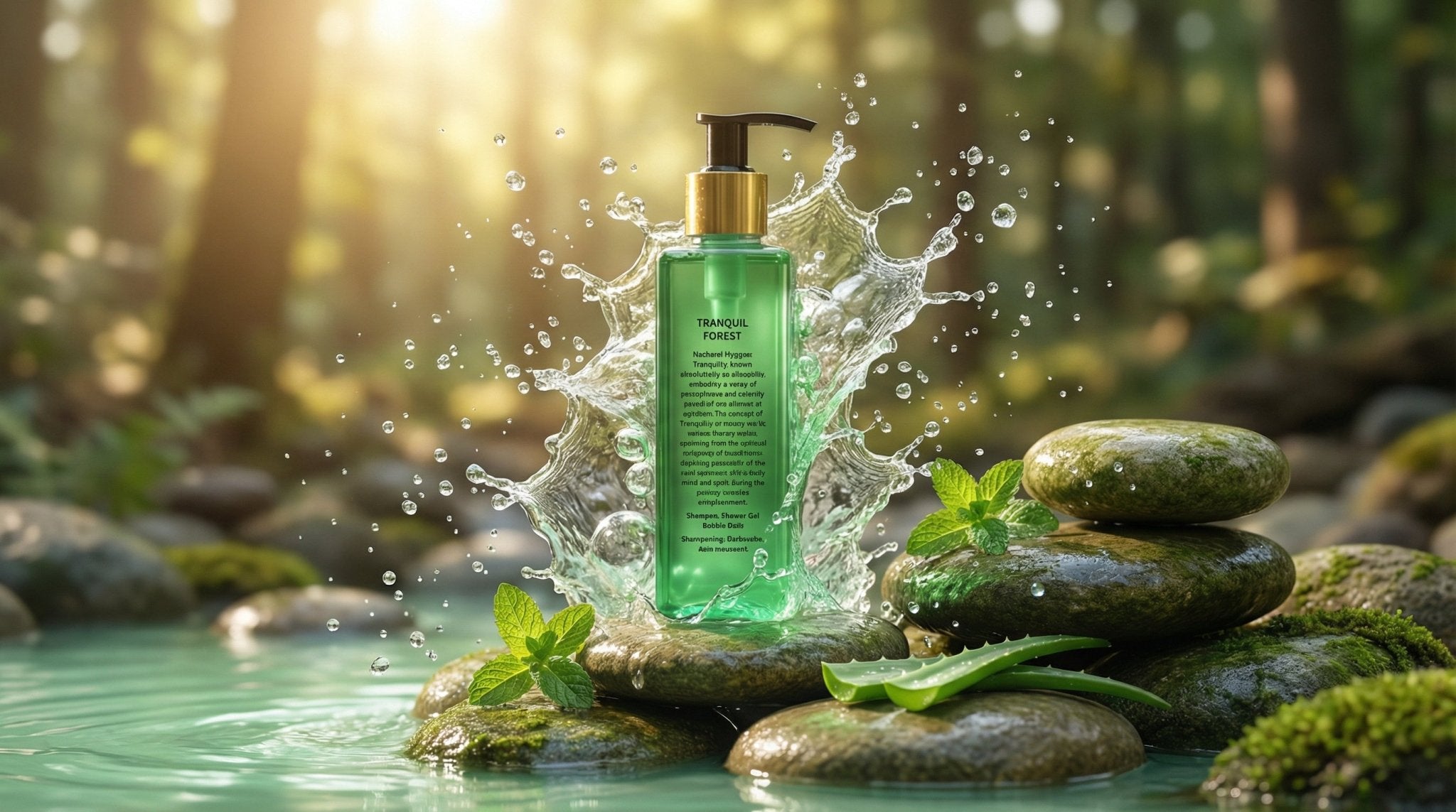 Tranquil Forest Shower Gel Refreshing Herbal Body Wash – Body Wash on Brown Living™. SKU: NCH021. Img 2.