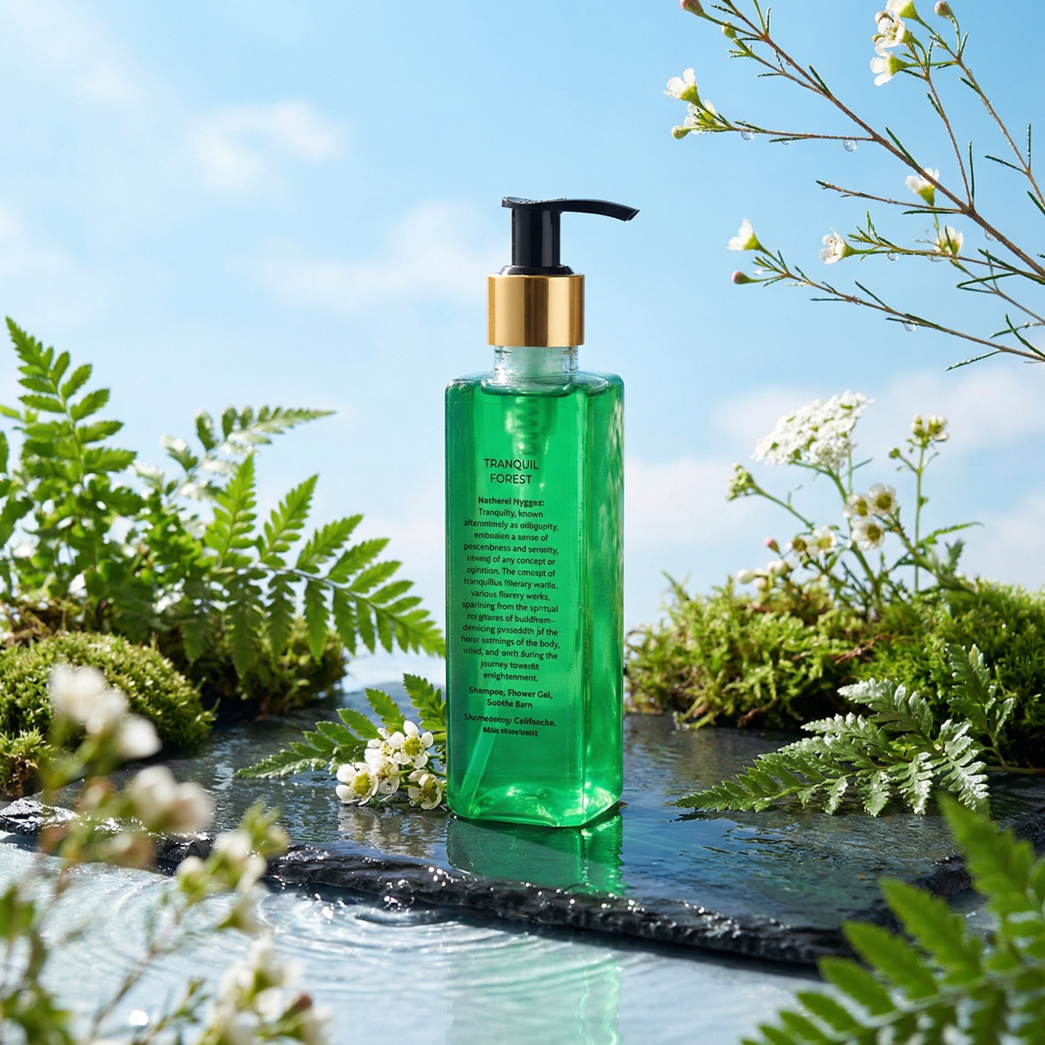 Tranquil Forest Shower Gel Refreshing Herbal Body Wash – Body Wash on Brown Living™. SKU: NCH021. Img 1.