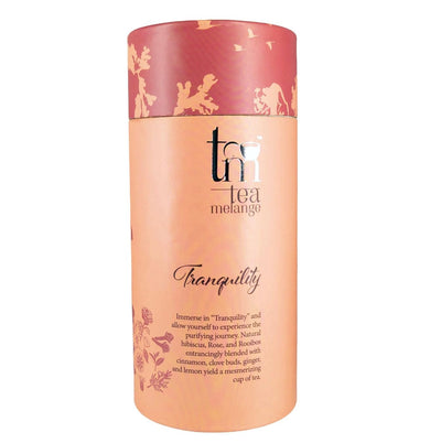 Tranquility Herbal Tea | Hibiscus Rose Rooibos Spiced Infusion – Tea on Brown Living™. SKU: TM_TQ. Img 2.