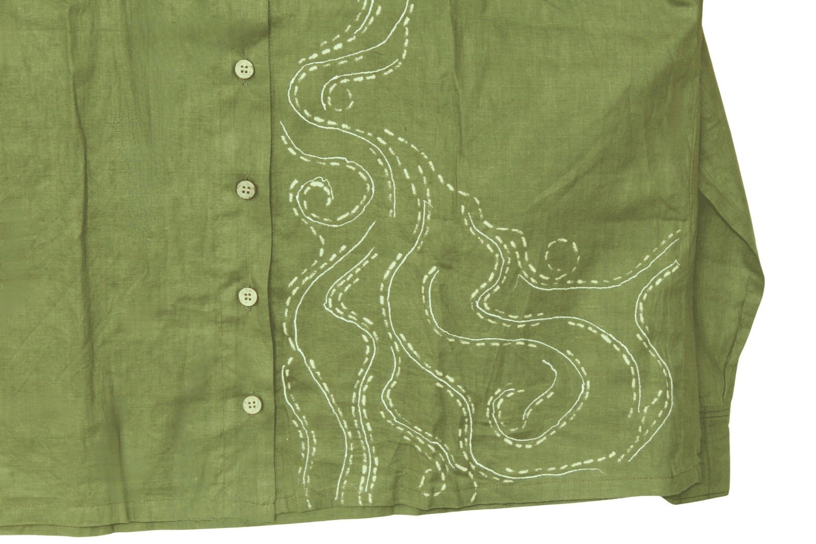 Tree Lines Shirt | Contemporary Casual Shirt For Women – Womens Shirt on Brown Living™. SKU: SH11. Img 3.