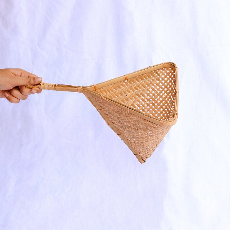 Triangle Bamboo Collander - Small | Verified Sustainable by Brown Living™