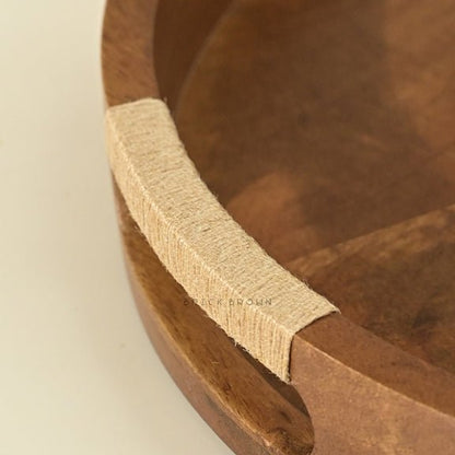 Tribal Curvy Serving Tray in Walnut | Verified Sustainable by Brown Living™