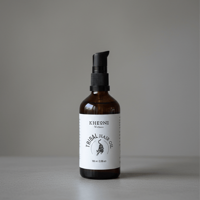 Tribal Hair Oil | Ayurvedic Hair Oil for Hair Growth – Hair Oil on Brown Living™. SKU: kh_triblhairoil_01. Img 6.